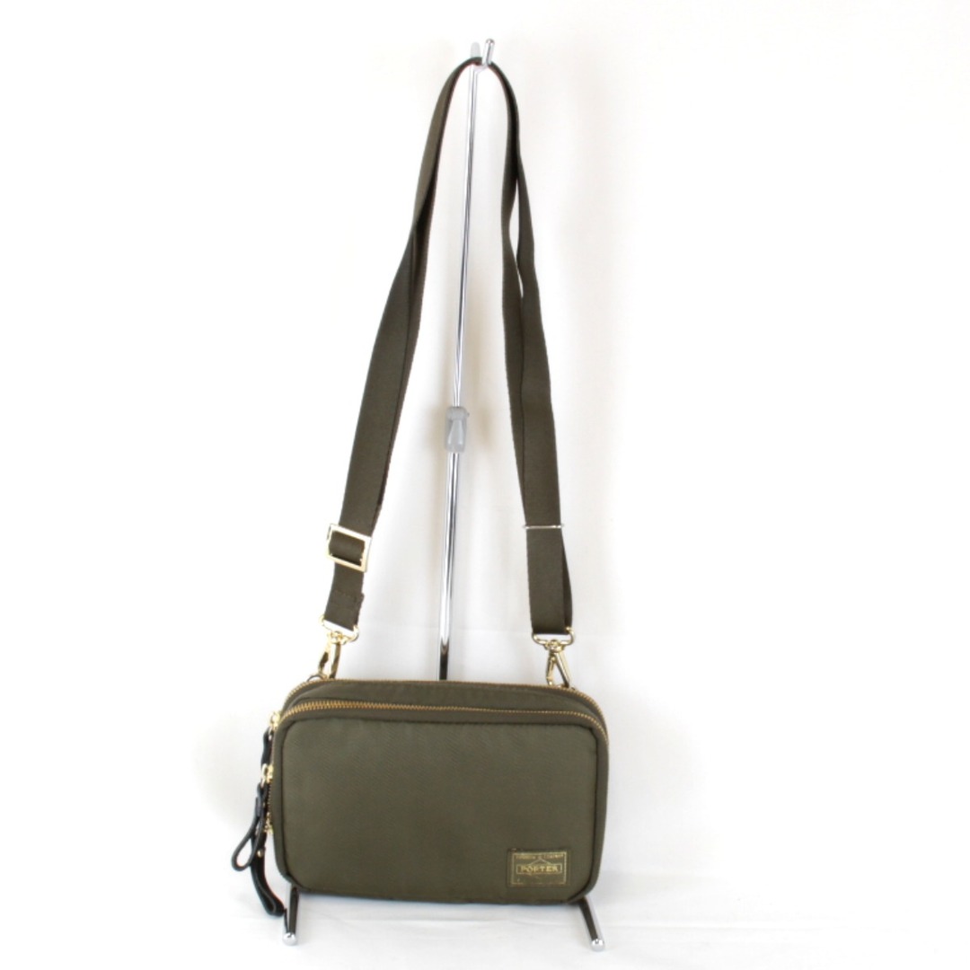 PORTER - 美品『USED』 PORTER ポーター シア ショルダーバッグ ナイロン カーキ【中古】