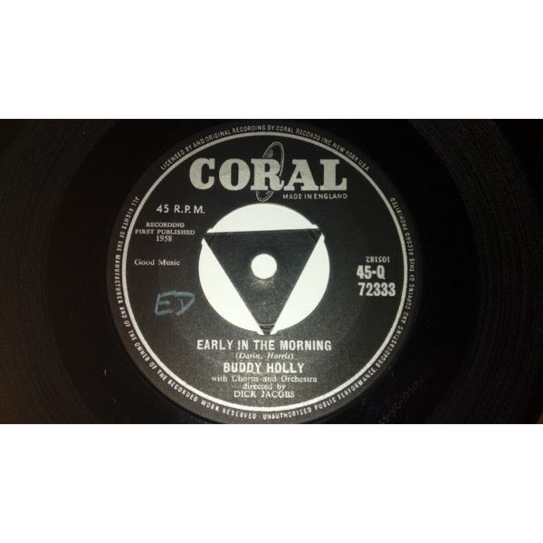 英7" Buddy Holly Early In The Morning 45Q72333 Coral /00080 エンタメ/ホビーのエンタメ その他(その他)の商品写真