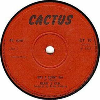英7” Barry Howard & Carl Hall Was A Sunny Day CT10 Cactus /00080(その他)