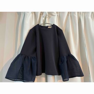 未使用 22AW yori ヨリ ギンガムチェック ボリュームスリーブ