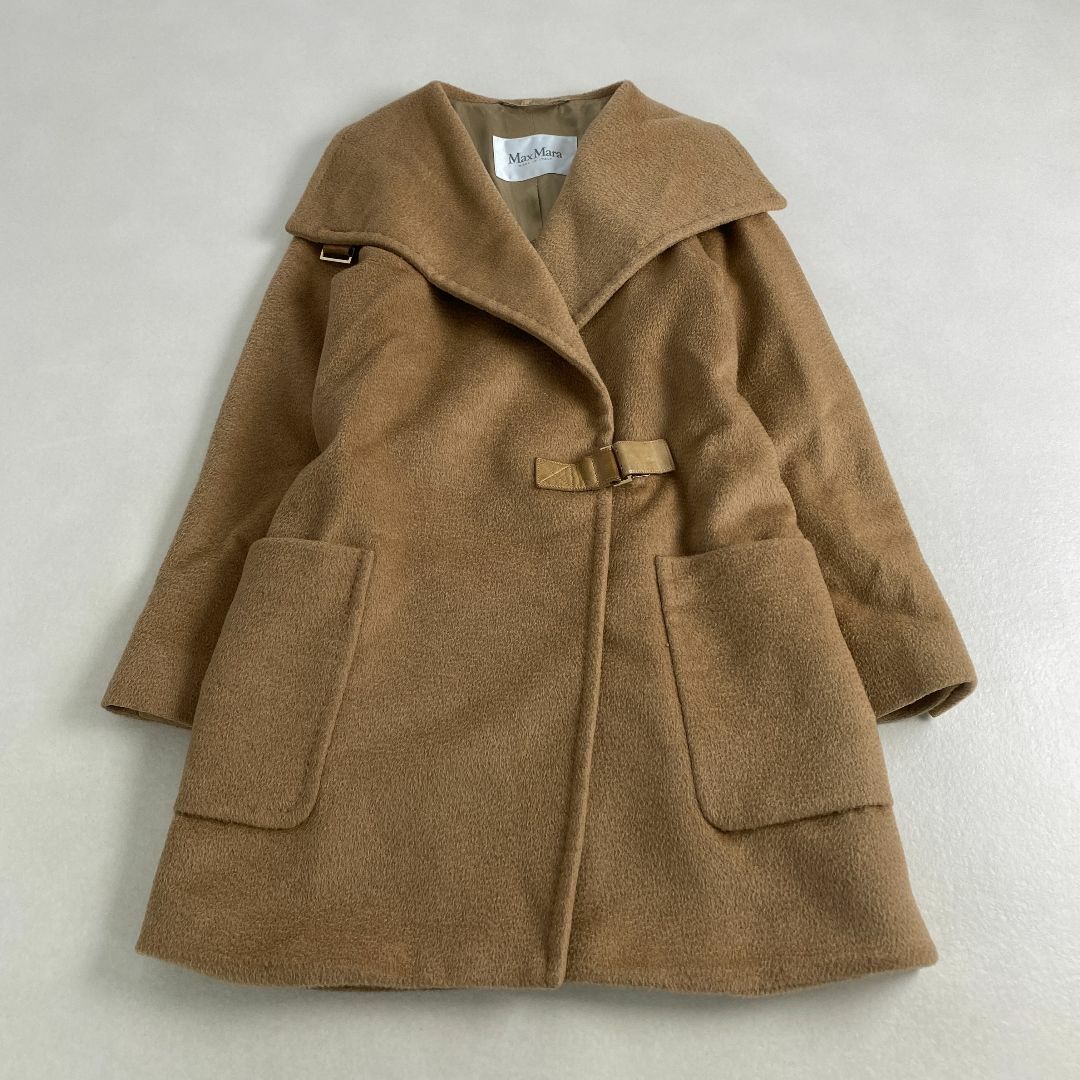 Max Mara - マックスマーラ　コート　キャメル100% camel 激レア　2way ベルト