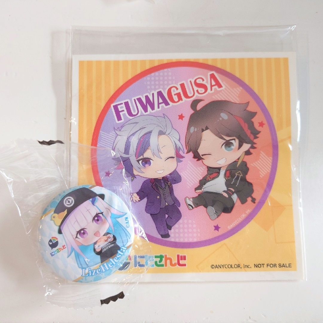 にじさんじ(ニジサンジ)のにじさんじ くら寿司 缶バッジ シール エンタメ/ホビーのアニメグッズ(バッジ/ピンバッジ)の商品写真