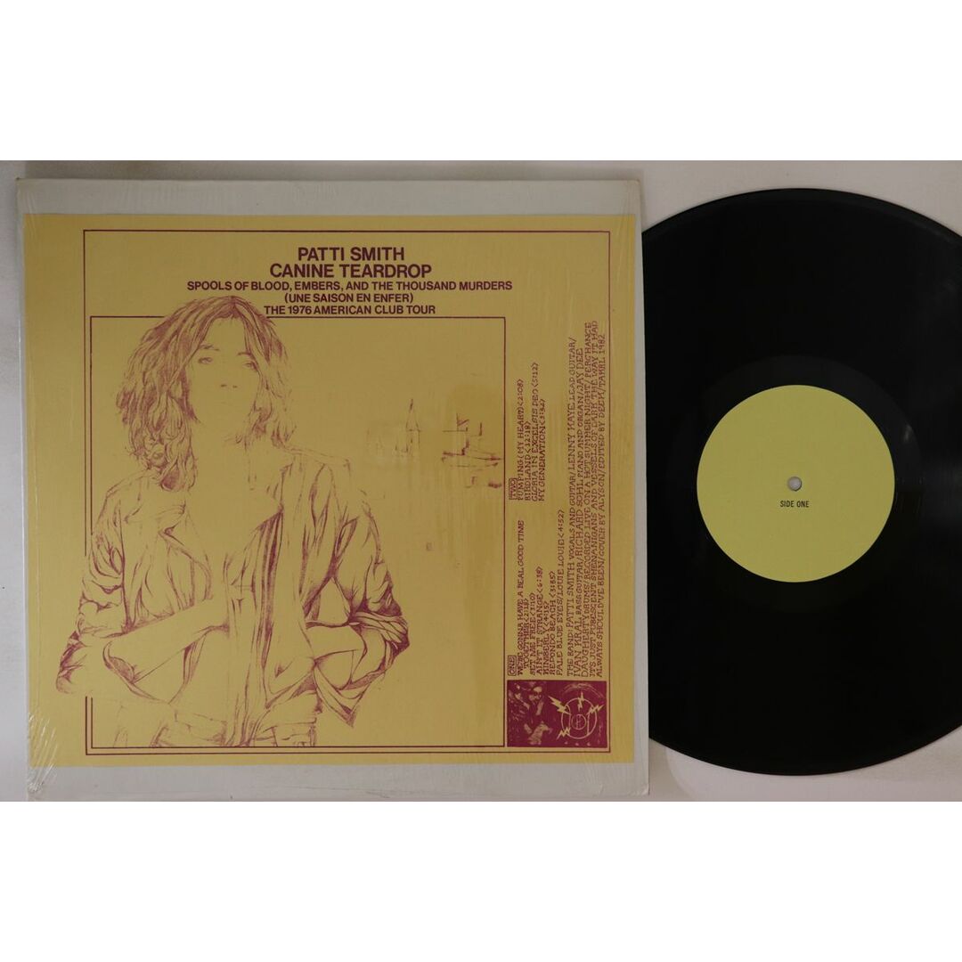 米LP Patti Smith Canine Teardrop TAKRL1982 AMAZING KORNYFONE RECORD LABEL /00260 エンタメ/ホビーのエンタメ その他(その他)の商品写真
