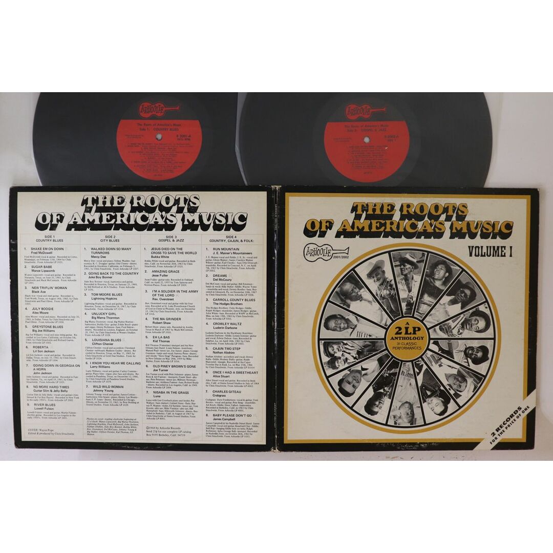 米2discs LP Various Roots Of Americas Music R20012 ARHOOLIE /00660 エンタメ/ホビーのエンタメ その他(その他)の商品写真