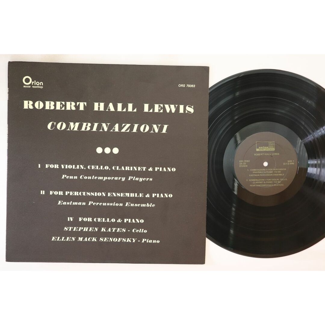 新しいコレクション Lewis Hall Robert 米LP Combinazioni /00260 ORION ORS79363 その他