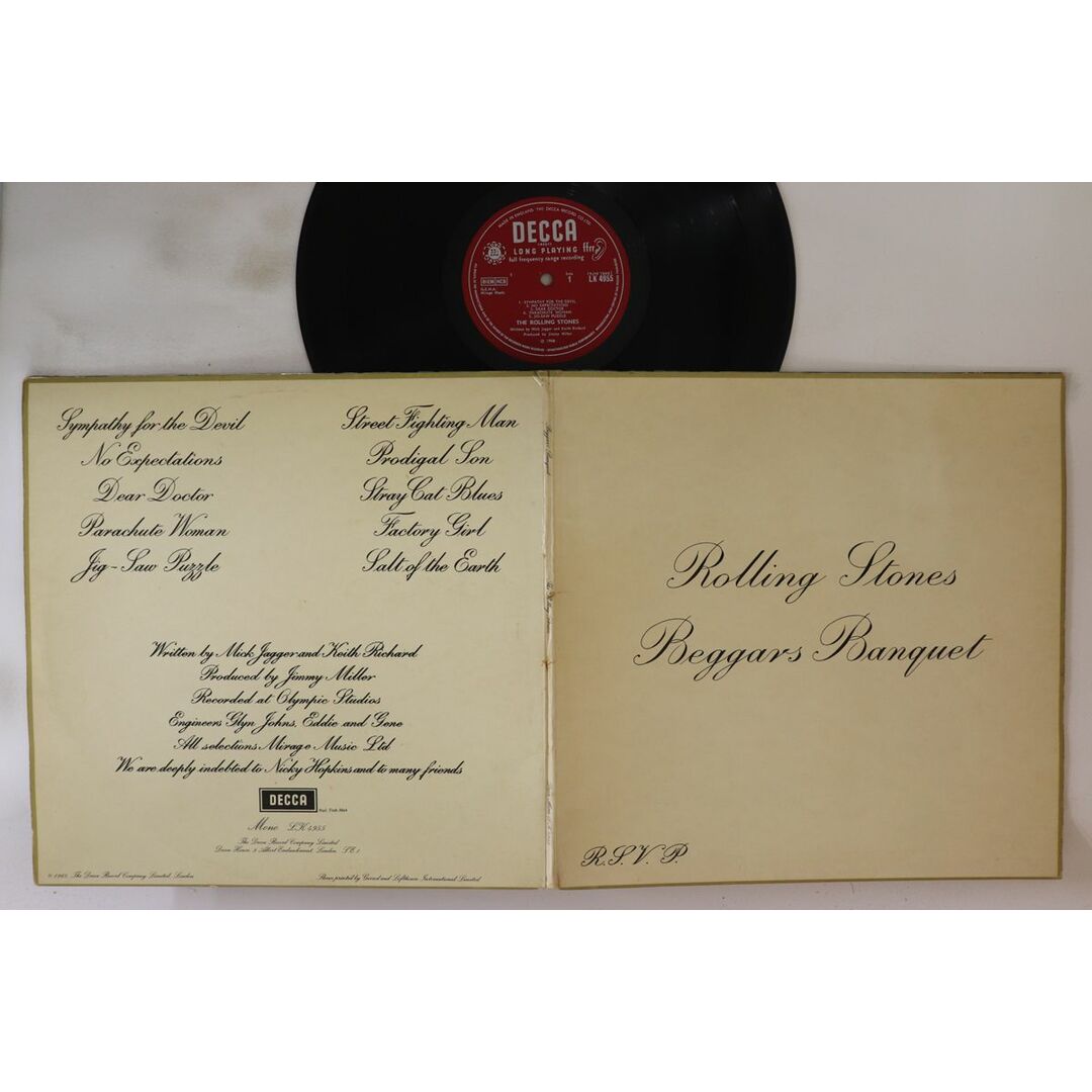 英LP Rolling Stones Beggars Banquet LK4955 DECCA /00400