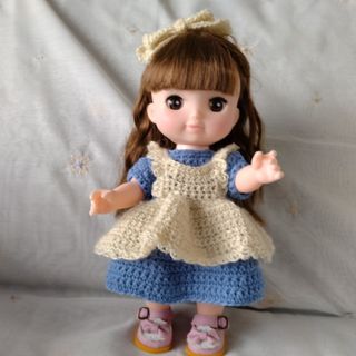 メルちゃん　ソランちゃん　着せ替え服　ワンピース　エプロン　リボン　250501(その他)