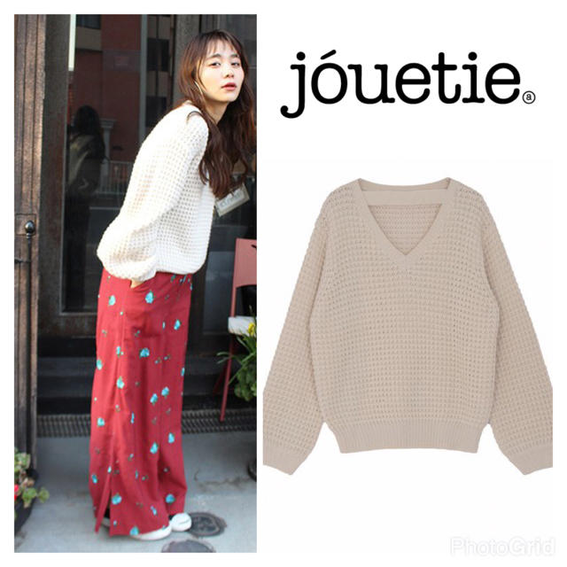 jouetie(ジュエティ)のjouetie 2017SS Vネックラインニット ジュエティ レディースのトップス(ニット/セーター)の商品写真