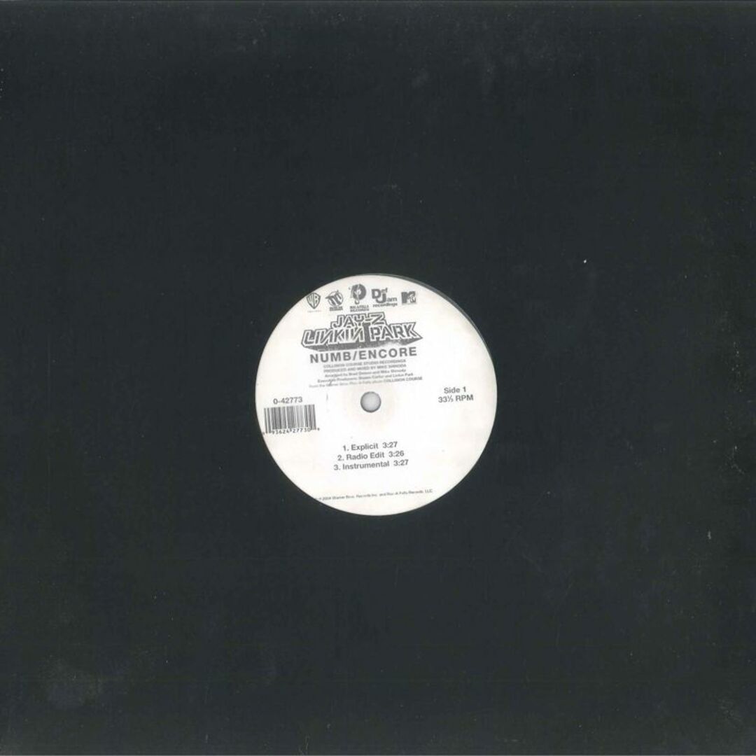 米12” Jay-Z / Linkin Park Numb / Encore 042773 WARNER BROS /00250 エンタメ/ホビーのエンタメ その他(その他)の商品写真