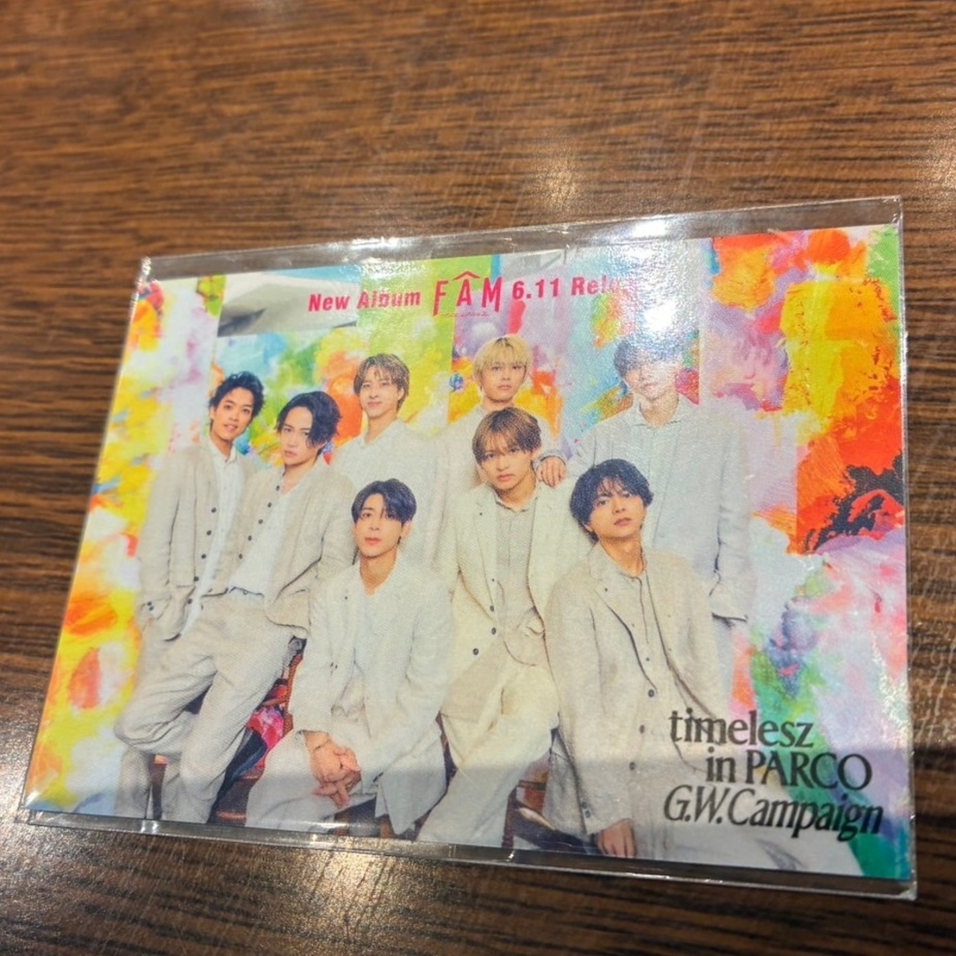 timelesz タイムレス パルコ GW ステッカー シール 特典 限定 エンタメ/ホビーのタレントグッズ(アイドルグッズ)の商品写真