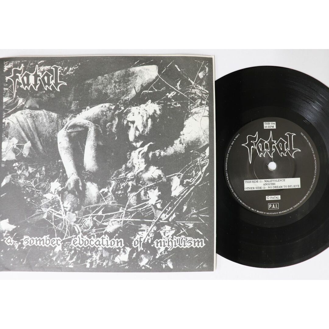 仏7" Fatal A Somber Evocation Of Nihilism THR004 THRASH /00080 エンタメ/ホビーのエンタメ その他(その他)の商品写真