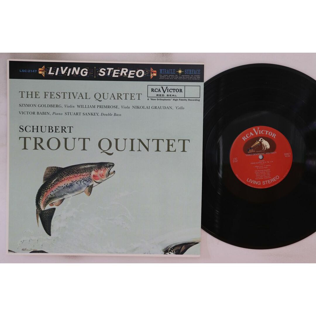 米LP Festival Quartet, Szymon Goldberg, William Primrose, Nikolai Graudan, Victor Babin, Stuart Sankey Schubert Trout /00260