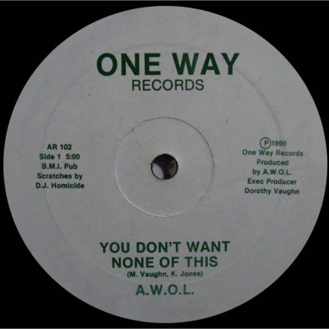 米12" A.W.O.L. You Dont Want None Of This AR102 One Way Records (8) /00250 エンタメ/ホビーのエンタメ その他(その他)の商品写真
