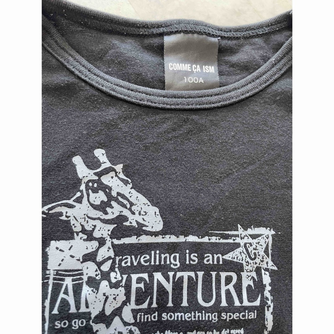 COMME CA ISM(コムサイズム)のCOMME CA ISM キリンプリント 長袖カットソー 100 キッズ/ベビー/マタニティのキッズ服男の子用(90cm~)(Tシャツ/カットソー)の商品写真