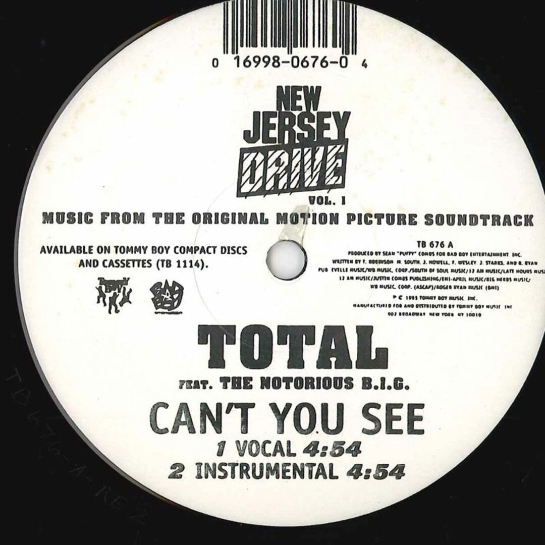 米12” Total Cant You See TB676 TOMMY BOY /00250 エンタメ/ホビーのエンタメ その他(その他)の商品写真
