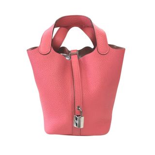 エルメス(HERMES)の　エルメス HERMES ピコタンロックPM A刻 ローズアザレ シルバー金具 トリヨン レディース ハンドバッグ(ハンドバッグ)