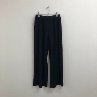 【GIANNI LO GIUDICE】ジャンニロジュディチェ　36　紺色　ネイビー　パンツ　フレア　プリーツ　レディース(その他)