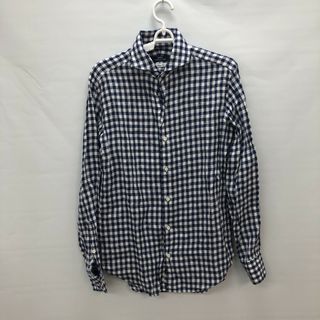 ナチュラルビューティー(NATURAL BEAUTY)の【NATURAL BEAUTY】ナチュラルビューティー　Mサイズ　黒　ブラック　長袖シャツ　シャツ　チェック柄　長袖　襟付き　(シャツ/ブラウス(長袖/七分))