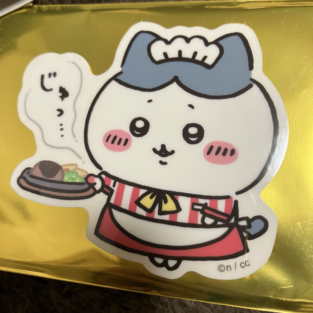 ちいかわレストラン ステッカー ハチワレ エンタメ/ホビーのおもちゃ/ぬいぐるみ(キャラクターグッズ)の商品写真
