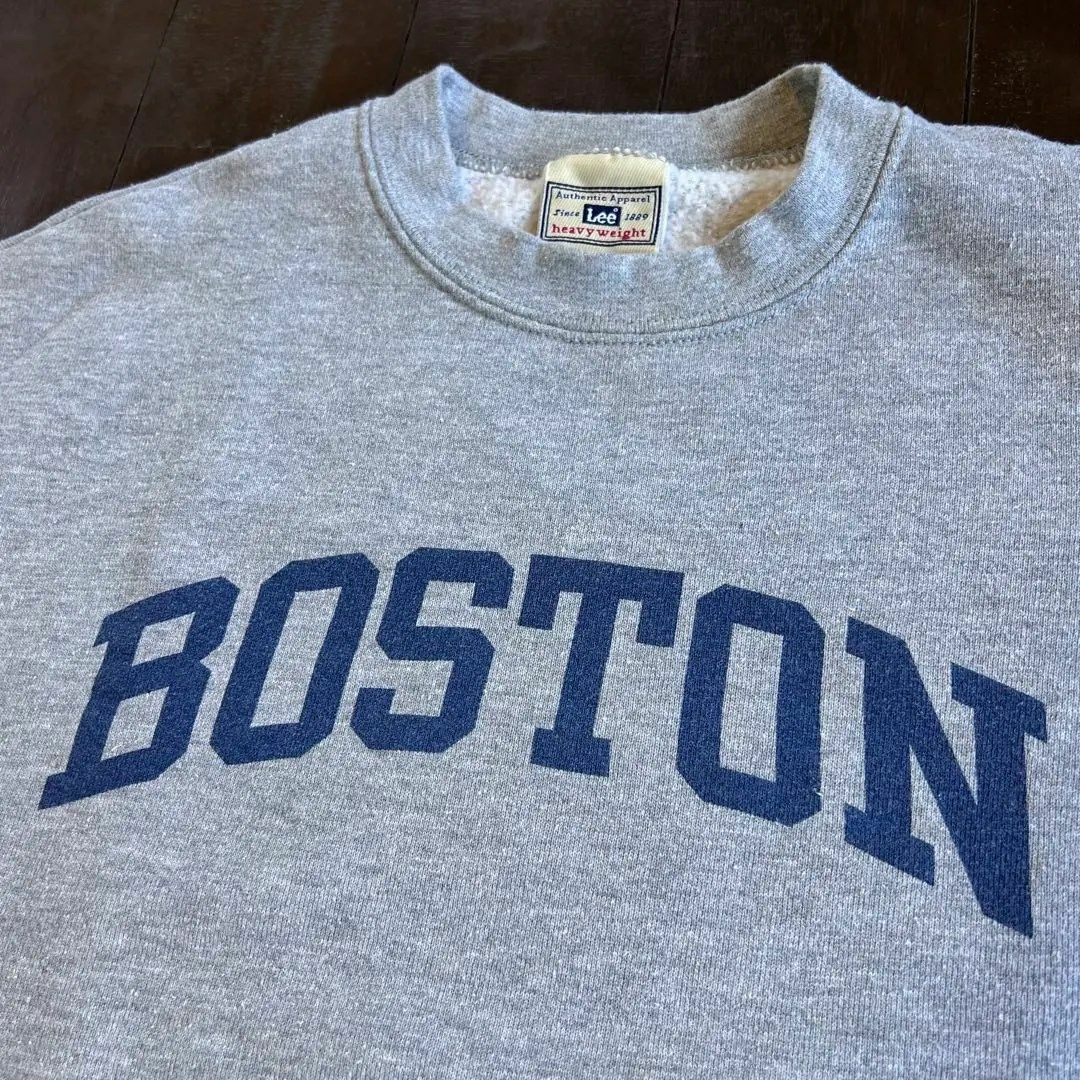 レア！！【Lee リー】アーチプリントスウェットシャツ Boston カレッジ系 メンズのトップス(その他)の商品写真