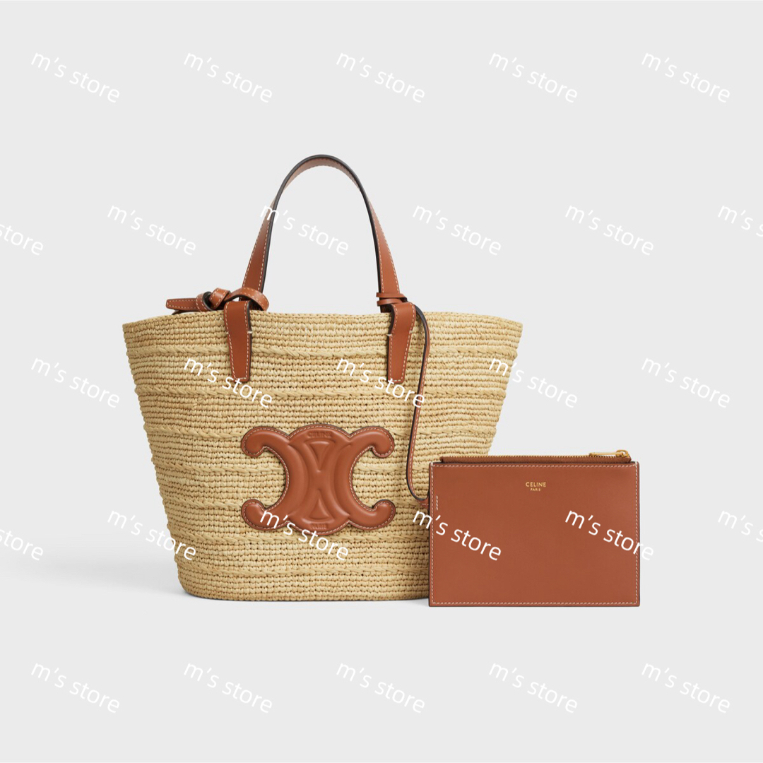 CELINE(セリーヌ)の新品 定価以下 CELINE セリーヌ ティーン サプル クラシック パニエ レディースのバッグ(かごバッグ/ストローバッグ)の商品写真