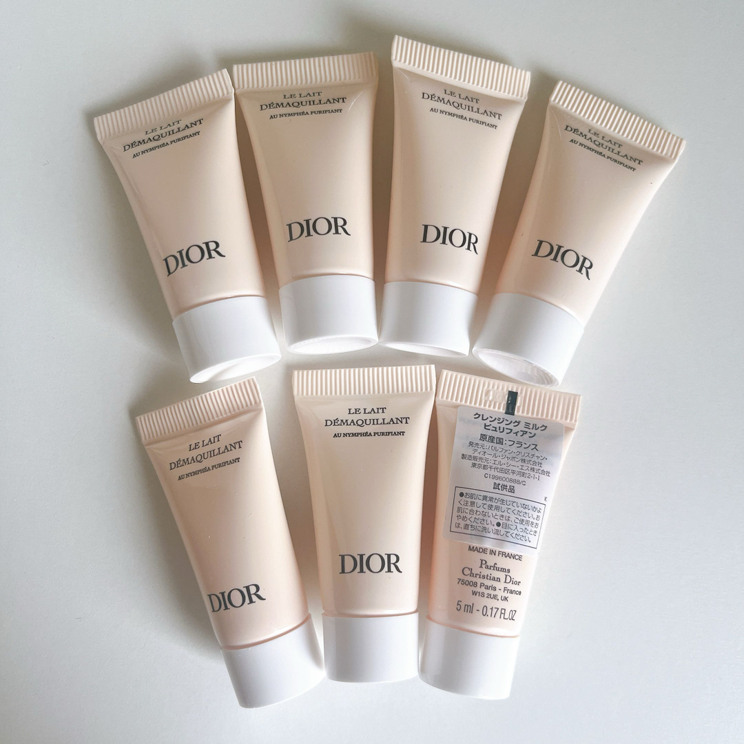 Dior(ディオール)のクレンジング サンプル 7個 コスメ/美容のスキンケア/基礎化粧品(クレンジング/メイク落とし)の商品写真