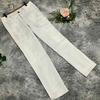 ロートレアモン(LAUTREAMONT)の【LAUTREAMONT】ホワイトデニムパンツ スリムフィット 40(デニム/ジーンズ)