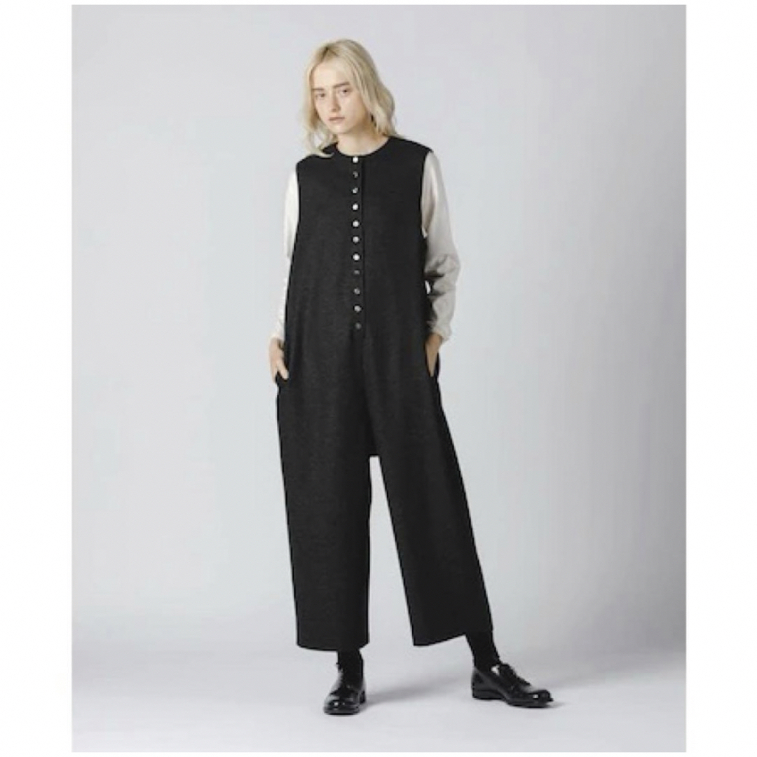 mizuiro ind - 美品✨mizuiro ind ミズイロインド 近年 クルーネックサロペット