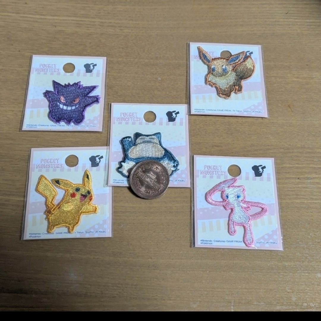 ポケモン(ポケモン)のポケモン シールワッペン ワッペン ハンドメイド ハンドメイドの素材/材料(各種パーツ)の商品写真