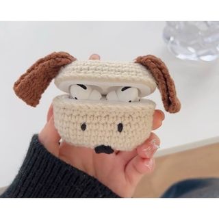 【新品未開封】AirPods Pro対応　犬のぬいぐるみ型イヤホンケース(ヘッドフォン/イヤフォン)