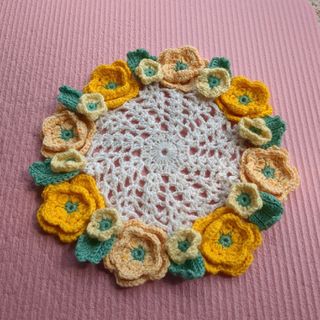 ハンドメイド　ドイリー(インテリア雑貨)