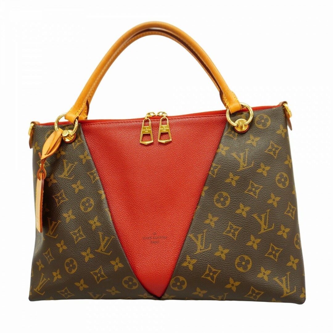 LOUIS VUITTON - 【5de6655】ルイヴィトン トートバッグ モノグラム  VトートMM M43957 ブラウン スリーズ【中古】レディース