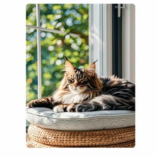 ダイヤモンドアート✨お昼寝中の猫 ラウンドビーズ 30x40cm