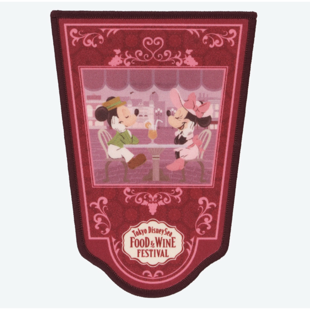 Disney(ディズニー)のワッペンアクセサリーミッキーミニー東京ディズニーランドシーフード&ワイン エンタメ/ホビーのおもちゃ/ぬいぐるみ(キャラクターグッズ)の商品写真