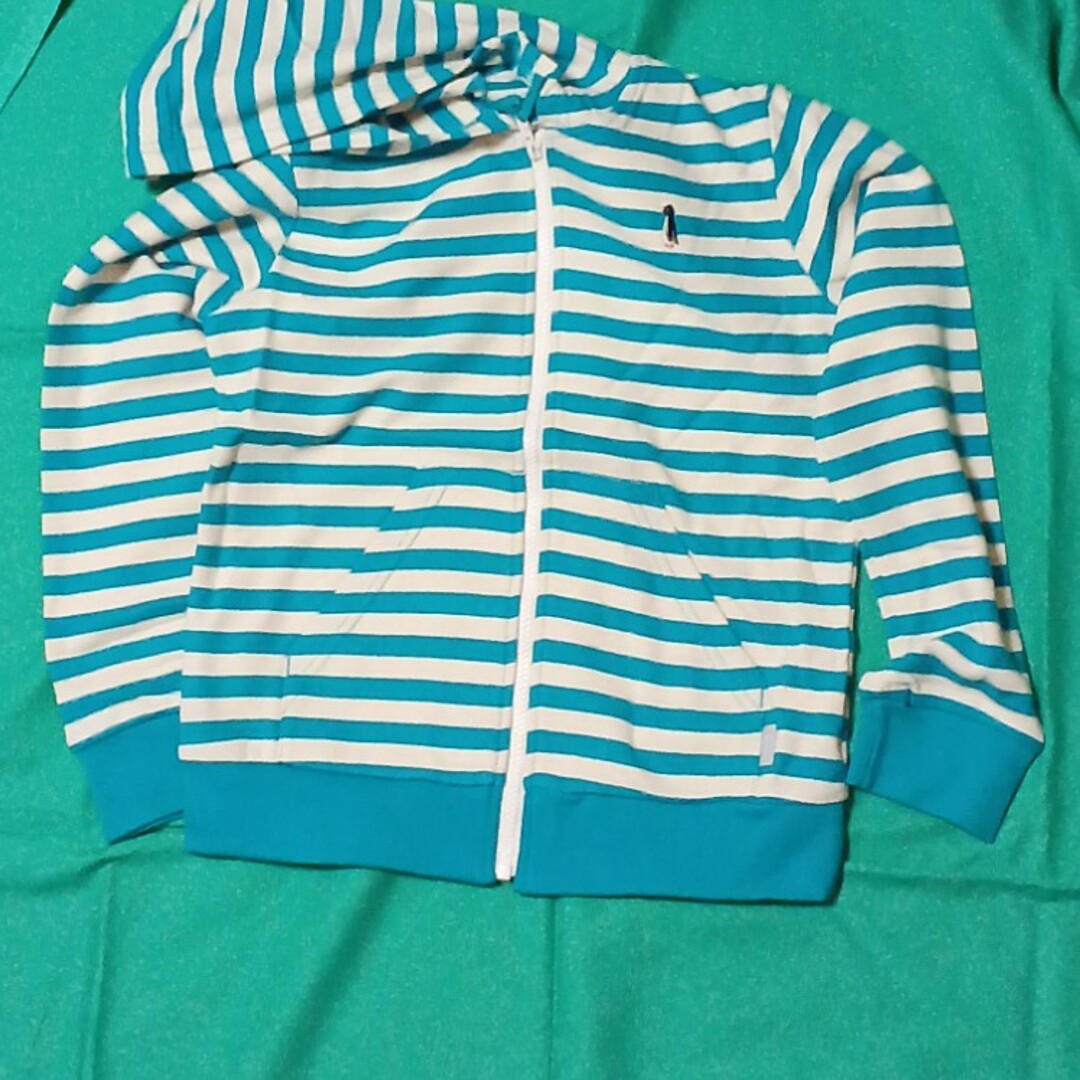 UVケア ボーダーパーカー キッズ/ベビー/マタニティのキッズ服男の子用(90cm~)(ジャケット/上着)の商品写真