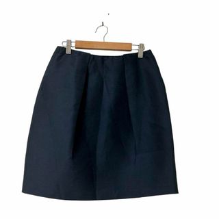 T31【BALLSEYボールジィ】膝丈タイトスカート　日本製美品　綿＆シルク　M(ひざ丈スカート)
