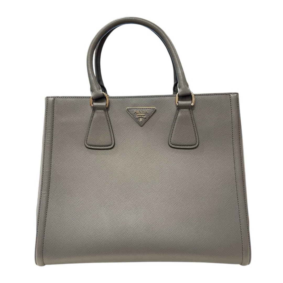 PRADA - 　プラダ PRADA ガレリア 2wayバッグ サフィアーノ グレー レディース トートバッグ
