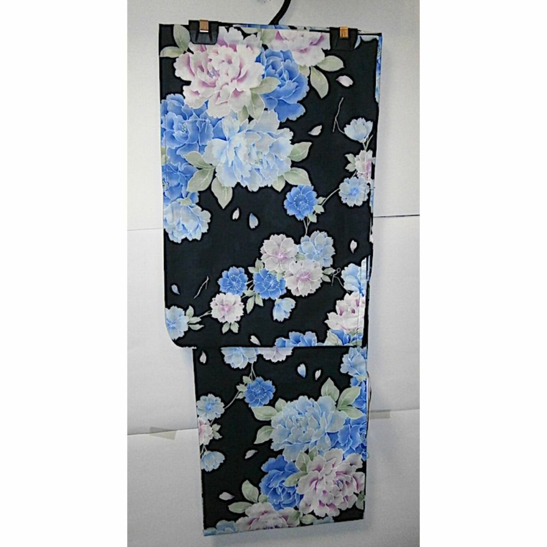 ★新品 高級 女物／仕立て上がり 浴衣／ゆかた 濃紺地 11