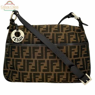 フェンディ(FENDI)のFENDI フェンディ ズッカ柄 ショルダーバッグ キャンバス ブラウン 8BT190-JWU 128-2566 斜め掛け クロスボディーバッグ レディース Ginza Class Luxury Shop(ショルダーバッグ)
