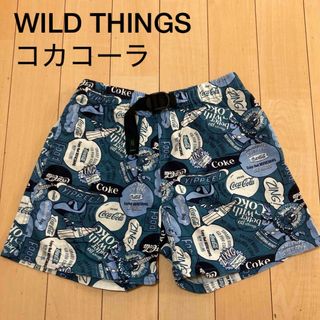 ワイルドシングス(WILDTHINGS)のWILD THINGS ワイルドシングス　ショートパンツ　コカコーラ　総柄 M(ショートパンツ)