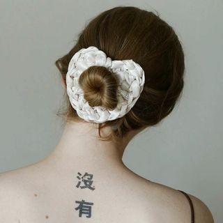 ジャーナルスタンダード(JOURNAL STANDARD)のPANLULUPAN フレンチ 手編み ハート 花 シュシュ ガーリー ヘアゴム(ヘアゴム/シュシュ)