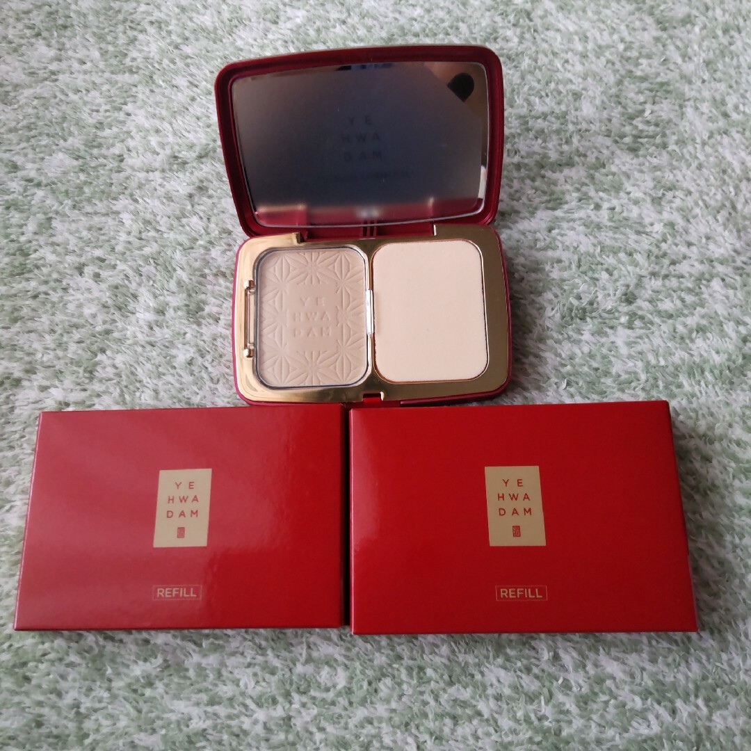 THE FACE SHOP(ザフェイスショップ)の3点setザフェイスショップイェファダムパウダーファンデーションEX コスメ/美容のベースメイク/化粧品(ファンデーション)の商品写真