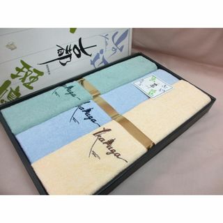 タオルセット　古都　斑鳩　色違い　フェイスタオル　３枚(タオル/バス用品)