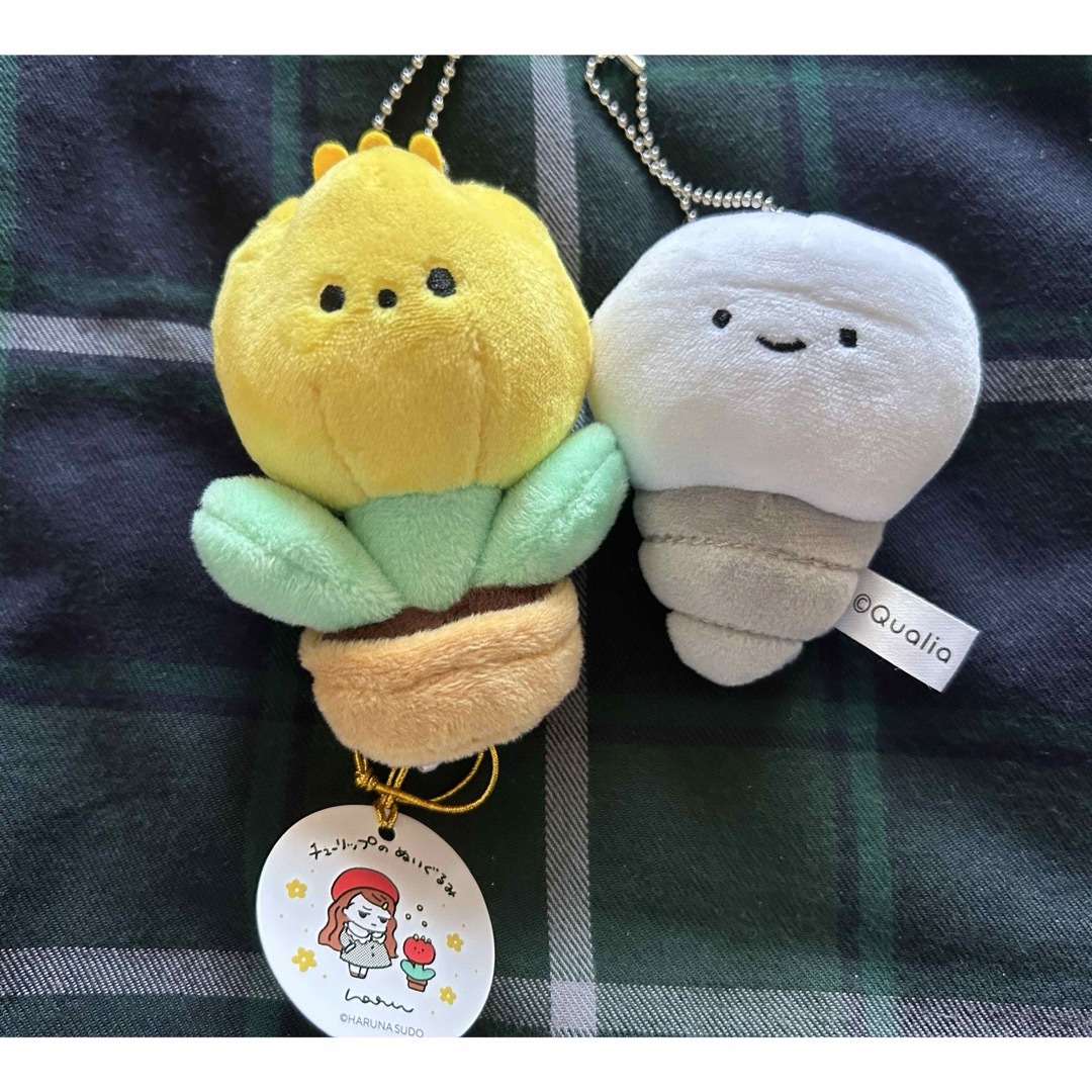 ぬいぐるみキーチェーン2個セット エンタメ/ホビーのおもちゃ/ぬいぐるみ(キャラクターグッズ)の商品写真