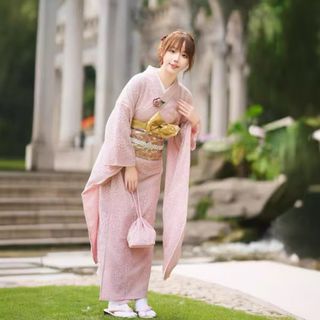 振袖 着物 金彩加工 ラメ糸刺繍 黄色 イエロー 裄66 L 中古 振袖 着物 金彩加工 ラメ糸刺繍 黄色 イエロー 裄66 L 中古