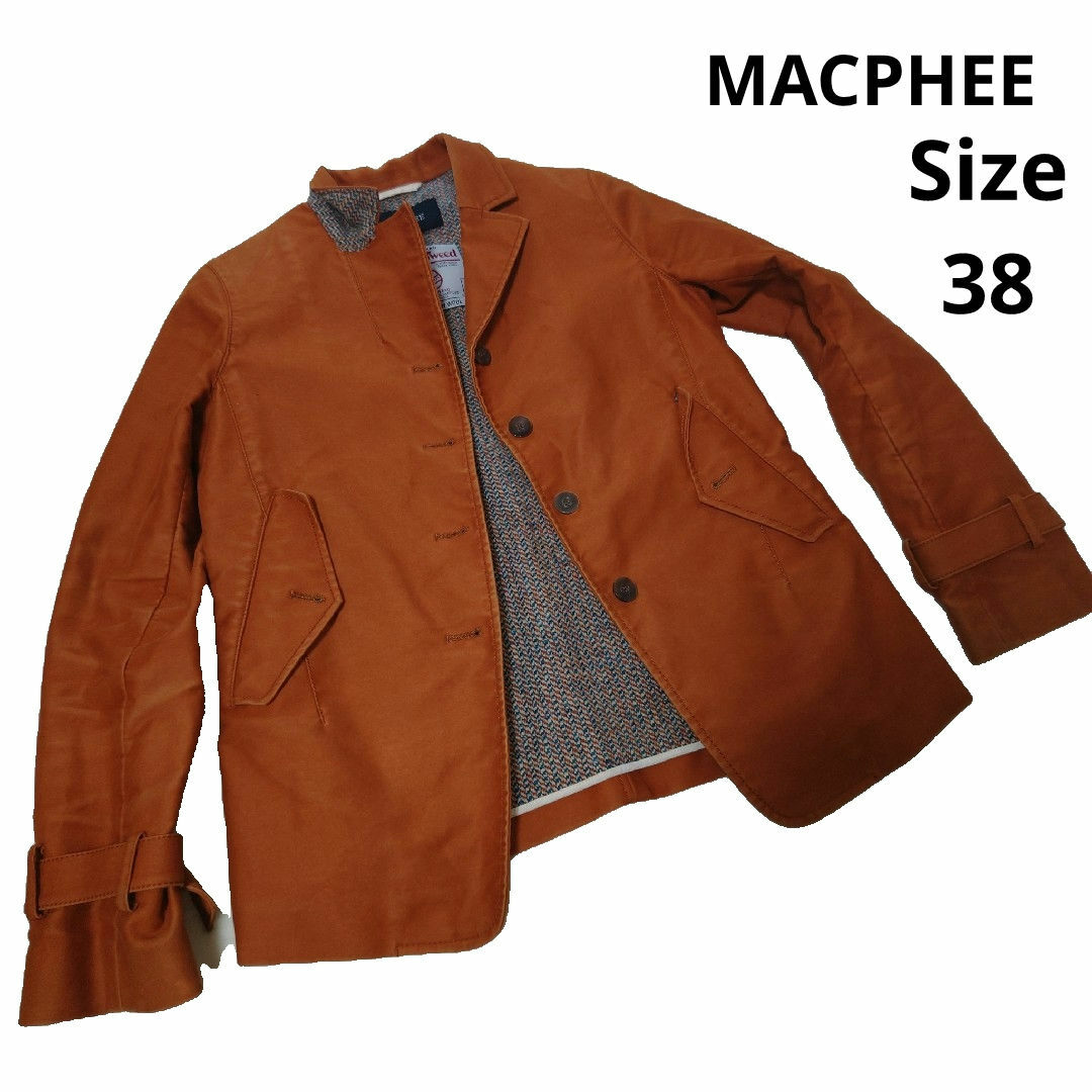 MACPHEE - 【オシャレ☆MACPHEE】Harris Tweed オレンジジャケット 38