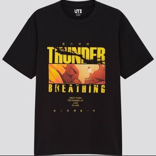 ユニクロ 鬼滅の刃 UT 善逸 壱ノ型 霹靂一閃 Tシャツ XSサイズ(Tシャツ/カットソー(半袖/袖なし))