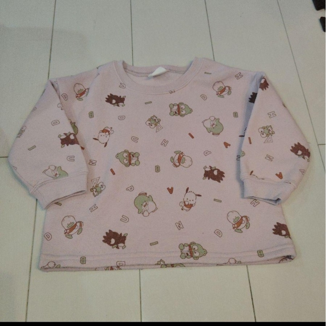 サンリオ(サンリオ)のサンリオキャラクター長袖トレーナー 90cm キッズ/ベビー/マタニティのキッズ服女の子用(90cm~)(Tシャツ/カットソー)の商品写真