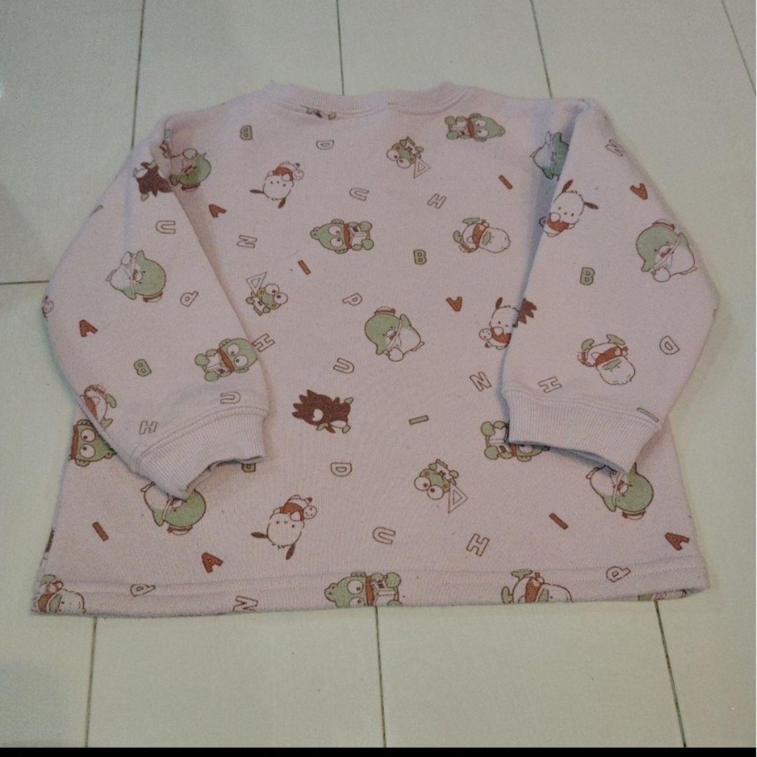 サンリオ(サンリオ)のサンリオキャラクター長袖トレーナー 90cm キッズ/ベビー/マタニティのキッズ服女の子用(90cm~)(Tシャツ/カットソー)の商品写真