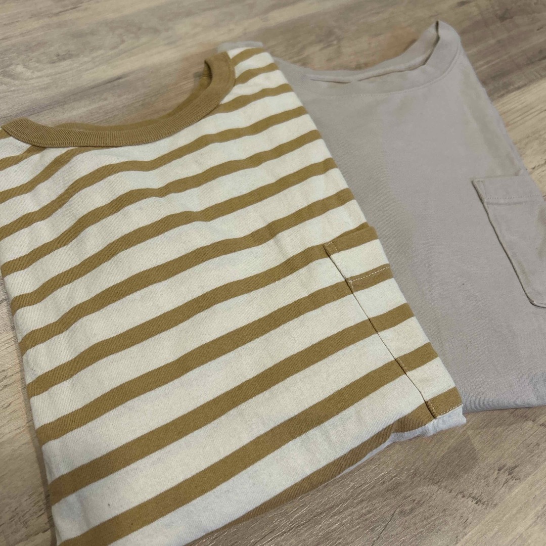 UNIQLO(ユニクロ)の長袖 Tシャツ 150cm 2枚セット キッズ/ベビー/マタニティのキッズ服男の子用(90cm~)(Tシャツ/カットソー)の商品写真